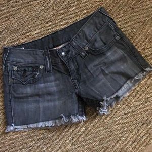 True Religion cutoff shorts